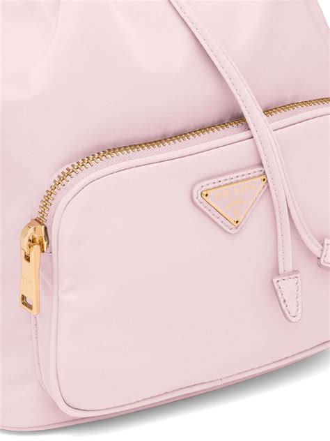 nylon prada duet shoulder bag pink|prada nylon baguette bag.